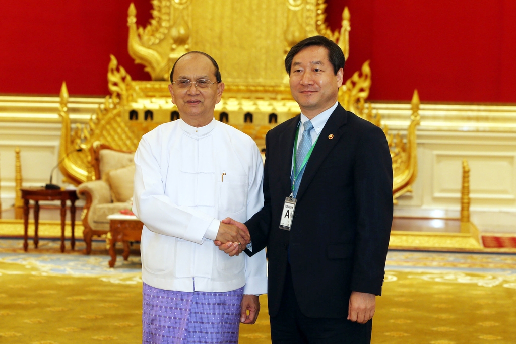 유정복 장관, ''떼인 세인' 미얀마 대통령 예방
