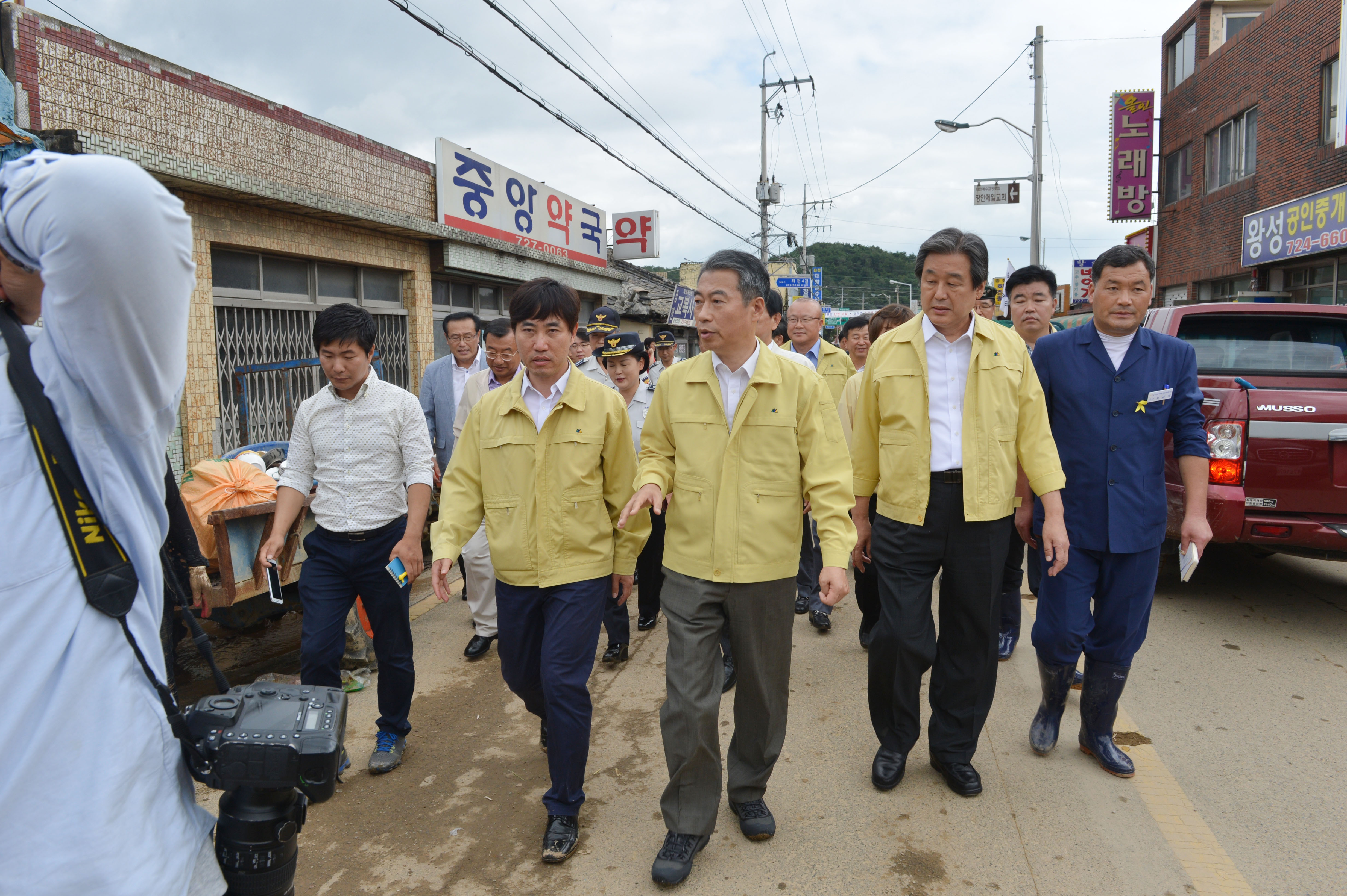 정종섭 장관, 폭우 피해지역 현장 방문