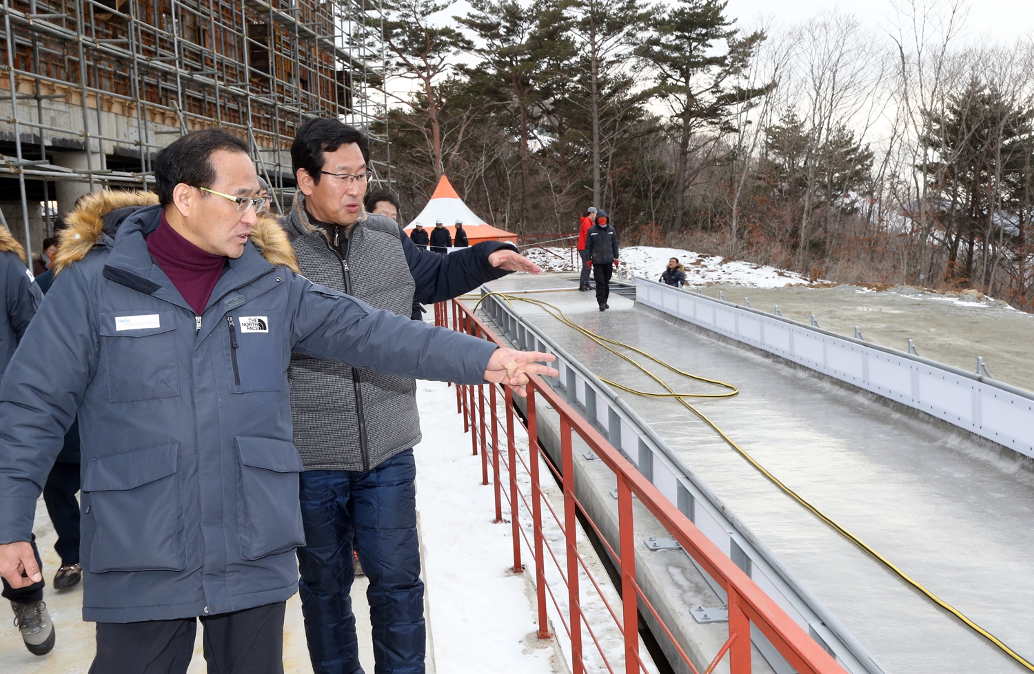 홍윤식 장관, 2018 평창동계올림픽 경기장 건설현장 방문