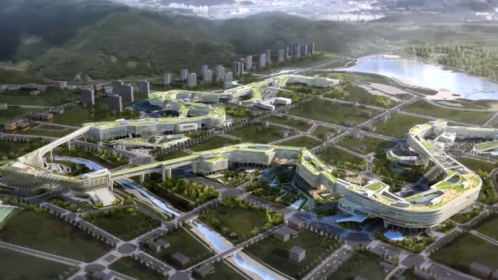 The hub of goverenment admistration of the Republic of Korea The Government Complex Sejong