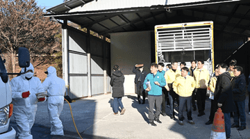 김광용 재난안전관리본부장, 동물위생시험소 고병원성 AI 방