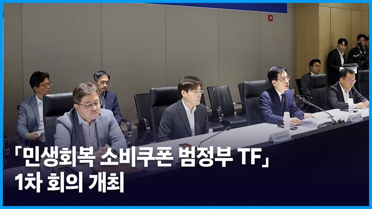 「민생회복 소비쿠폰 범정부 TF」 1차 회의 개최